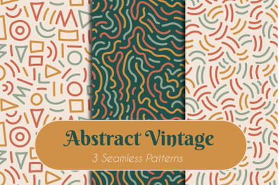Abstract Vintage Seamless Patterns