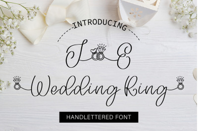 Wedding Ring - Handwritten Script Font