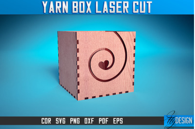 Yarn Box Laser Cut SVG | Yarn Box Laser Cut SVG Design | CNC Files