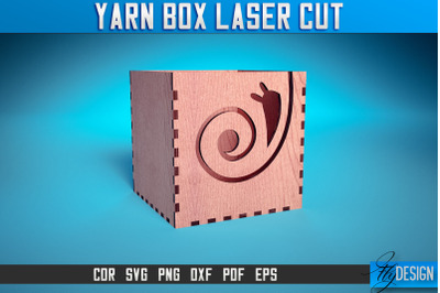 Yarn Box Laser Cut SVG | Yarn Box Laser Cut SVG Design | CNC Files