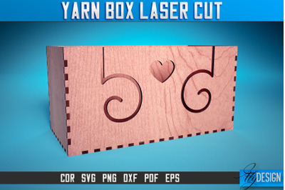 Yarn Box Laser Cut SVG | Yarn Box Laser Cut SVG Design | CNC Files