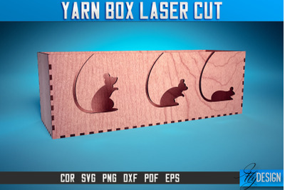 Yarn Box Laser Cut SVG | Yarn Box Laser Cut SVG Design | CNC Files