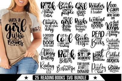 Reading Books SVG bundle, Books Svg