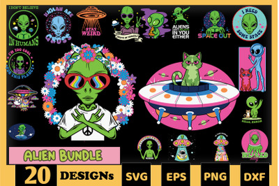 Alien Bundle SVG 20 designs