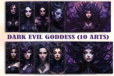 Fantasy Dark Evil Goddess Arts Bundle