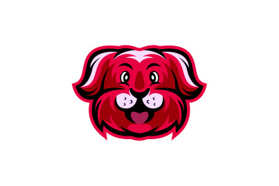 Angry Dog head logo template