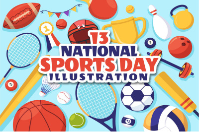 13 National Sports Day Illustration