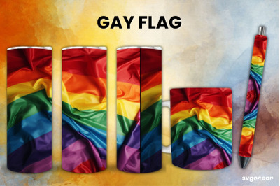 LGBTQ+ Gay Flag Bundle | Tumbler | Mug | Pen