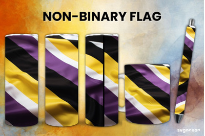 LGBTQ+ Non-binary Flag Bundle | Tumbler | Mug | Pen