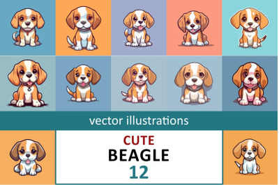 kawaii beagle puppy dog