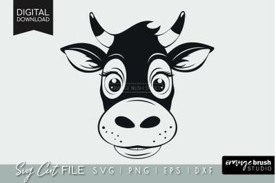 Cow SVG | Funny Cow Head SVG For Cricut