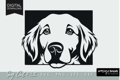 Labrador SVG, Peeking Dog Svg, Labrador Retriever Cut File