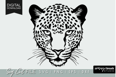 Leopard SVG | Leopard Head Cut File | Cheetah SVG