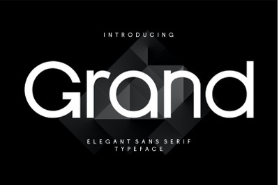 Grand Elegant Sans Serif Typeface