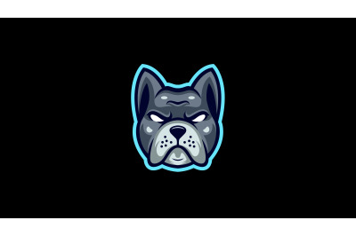 Pitbull or Bulldog head logo template