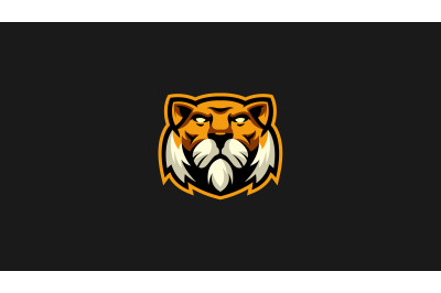 Angry Tiger head logo template