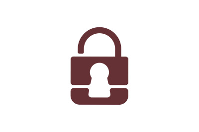 Unlock security lock logo template