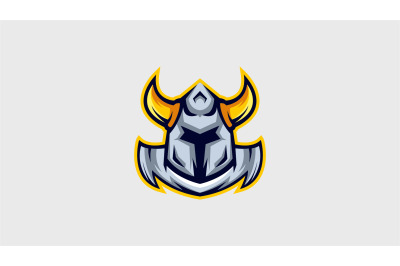 Viking warrior head logo template