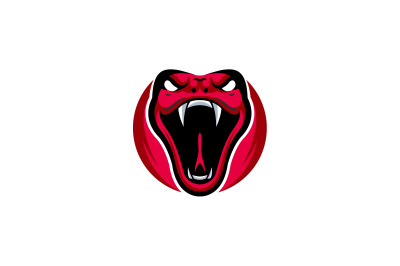 Wild Cobra Snake head logo template