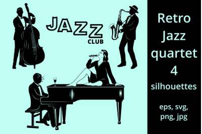 Jazz Quartet Silhouettes