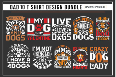 Dog t shirt design bundle