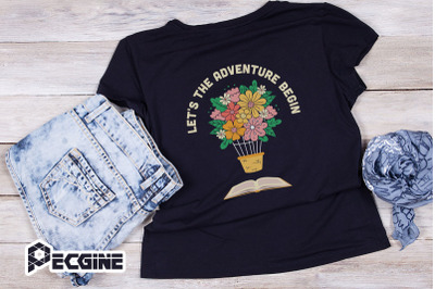 Let&#039;s The Adventure Begin Book Floral