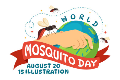 15 World Mosquito Day Illustration