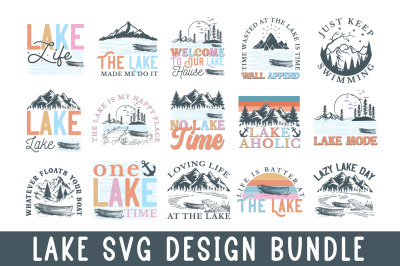 Lake Svg Design Bundle