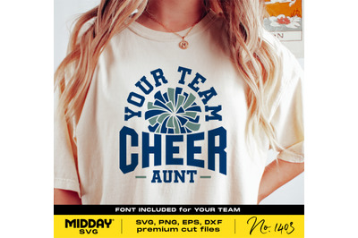 Cheer Aunt Svg Png, Dxf Eps, Cheerleader Aunt Shirt, Cheer Auntie Svg,