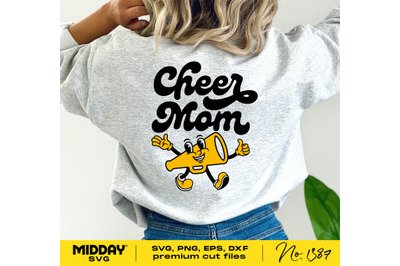 Cheer Mom Svg&2C; Dxf Eps Png&2C; Megaphone Svg&2C; Cheer Mama&2C; Mascot Svg&2C; Che