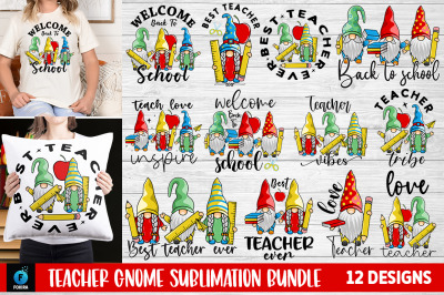 Teacher Gnome Designs Sublimation Bundle