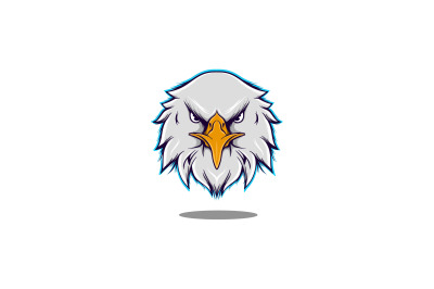 Angry Eagle logo abstract vector design template