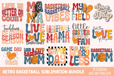 Retro Basketball Sublimation Bundle