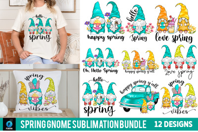 Spring Gnome Sublimation Bundle