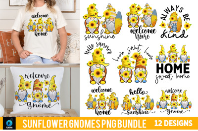 Sunflower Gnomes PNG Bundle