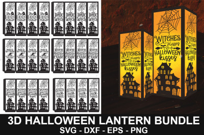 3d Halloween lantern Bundle