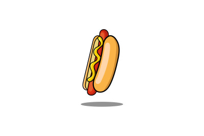 Hot Dog logo abstract vector design template