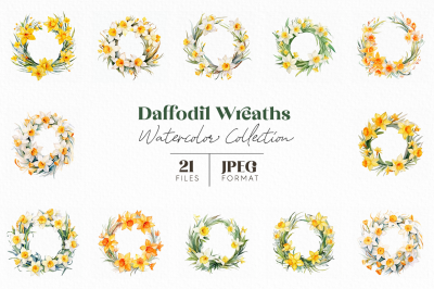 Daffodil Floral Wreath