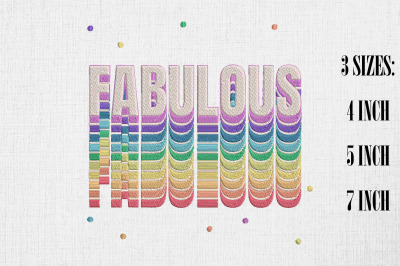 Fabulous! LGBT Pride Month Embroidery