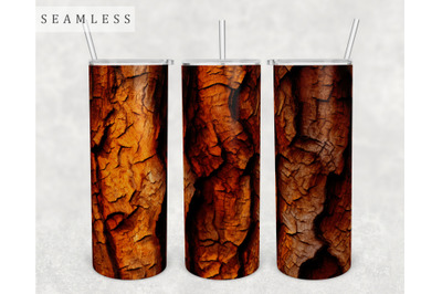 Tree Bark Tumbler Wrap, 20 Oz Skinny Tumbler Sublimation Design, PNG