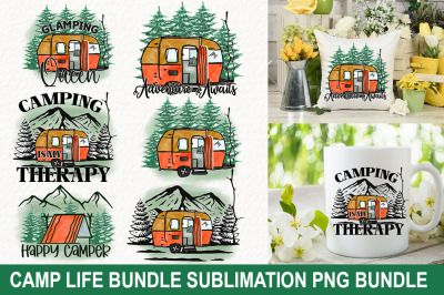 Camp Life Bundle Sublimation PNG Bundle