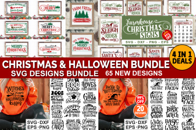 Christmas &amp; Halloween SVG Bundle