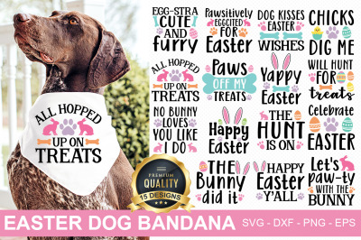 Easter Dog Bandana SVG Bundle