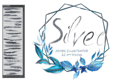 Silver Illustrator Brushes