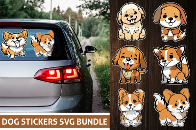 Dog Stickers PNG Bundle