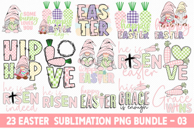 Easter day Sublimation PNG Bundle