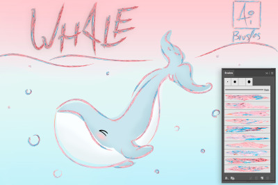 Whale Illustrator Brushes
