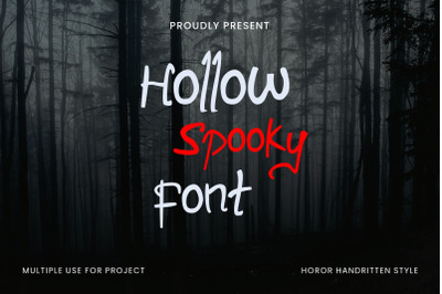 Hollow Spooky Font