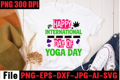 Happy International Day Of Yoga Day SVG cut file