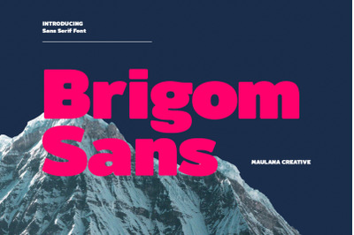 Brigom Sans Serif Font
